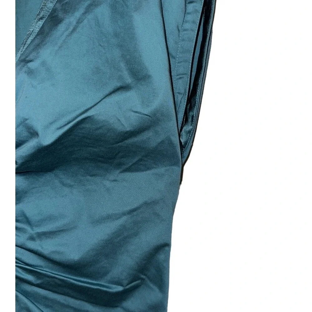 Ted Baker London Women's Aqua Sleeveless Rushed Center Midi Dress Size‎ 1